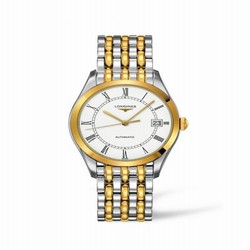 Longines La Grande Classique Automatic 36 Stainless Steel / Yellow Gold PVD / White L4.898.3.11.7