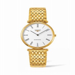 Longines La Grande Classique Automatic 36 Gold / White Roman / Bracelet L4.908.2.11.8