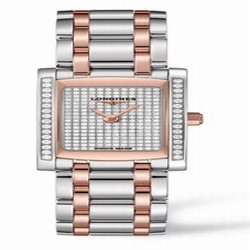 Longines DolceVita 20 Quartz Two Tone Pink Diamond L5.155.5.00.7