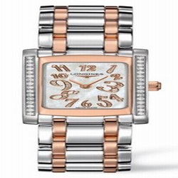 Longines DolceVita 20 Quartz Two Tone Pink Diamond L5.155.5.99.7
