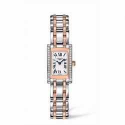 Longines DolceVita 16 Quartz Two Tone Pink Diamond L5.158.5.79.7