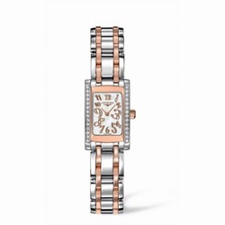 Longines DolceVita 16 Quartz Two Tone Pink Diamond L5.158.5.99.7