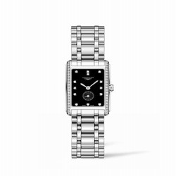Longines DolceVita 20.5 Quartz Stainless Steel / Diamond / Black / Bracelet L5.255.0.57.6