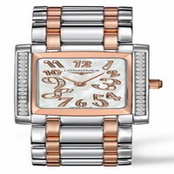 Longines DolceVita 22 Quartz Two Tone Pink Diamond L5.502.5.99.7