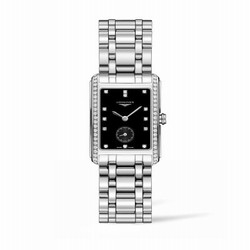 Longines DolceVita 23 Quartz Stainless Steel / Diamond / Black / Bracelet L5.512.0.57.6