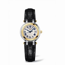 Longines PrimaLuna Quartz 26.5 Two Tone Leather L8.110.5.91.2