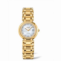 Longines PrimaLuna Automatic 26.5 Yellow Gold Diamond MOP L8.111.7.87.6