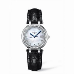 Longines PrimaLuna Quartz 30 Leather Diamond MOP L8.112.0.87.2