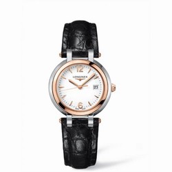 Longines PrimaLuna Quartz 30 Two Tone Pink Leather Arabic L8.112.5.16.2