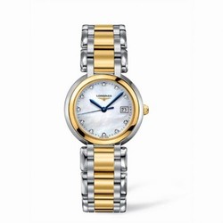 Longines PrimaLuna Quartz 30 Two Tone MOP L8.112.5.93.6