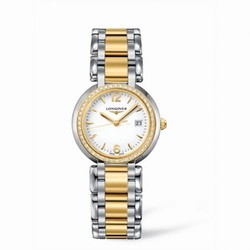 Longines PrimaLuna Quartz 30 Two Tone Diamond Arabic L8.112.5.94.6
