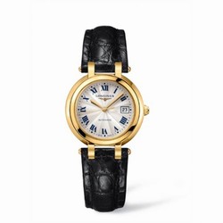 Longines PrimaLuna Automatic 30 Yellow Gold Leather L8.113.6.78.2