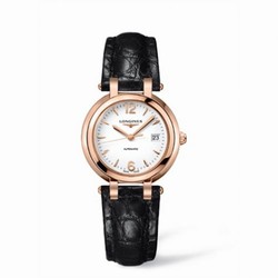 Longines PrimaLuna Automatic 30 Pink Gold Leather Arabic L8.113.8.16.2