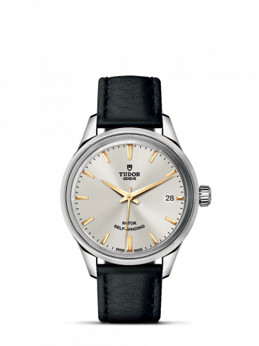 Tudor Style 34 Stainless Steel / Silver / Strap M12300-0018