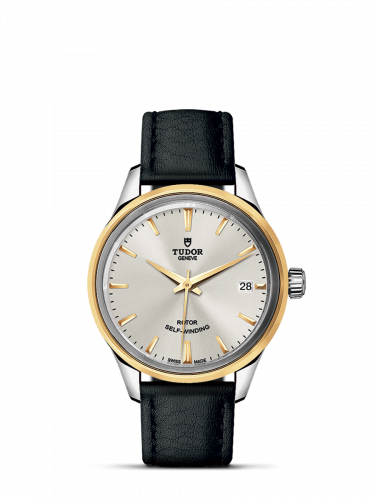 Tudor Style 34 Stainless Steel / Yellow Gold / Silver / Strap M12303-0008