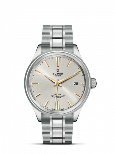 Tudor Style 38 Stainless Steel / Silver / Bracelet M12500-0017
