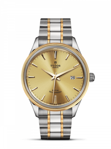 Tudor Style 41 Stainless Steel / Yellow Gold / Champagne / Bracelet M12703-0001