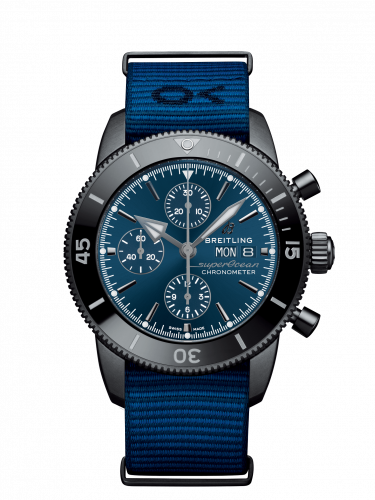 Breitling Superocean Heritage II Chronograph 44 Outerknown Stainless Steel / Blue / Econyl M133132A1C1W1