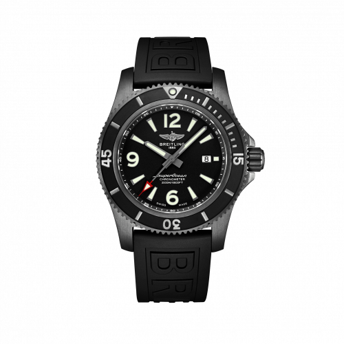Breitling Superocean II 46 Blacksteel / Black / Rubber / Pin M17368B71B1S1