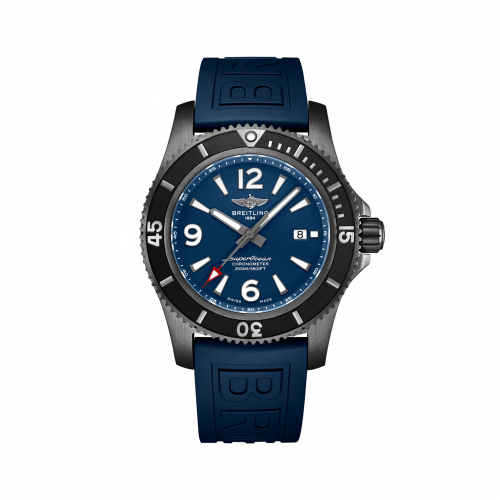 Breitling Superocean 46 Blacksteel / Blue / Rubber / Pin M17368D71C1S1