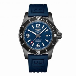 Breitling Superocean 46 Blacksteel / Blue / Rubber / Folding M17368D71C1S2