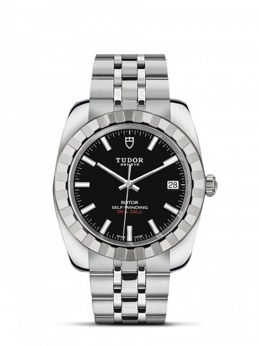 Tudor Classic 38 Stainless Steel / Fluted / Black / Bracelet M21010-0002