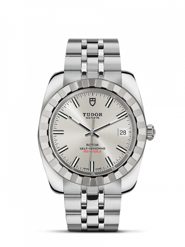 Tudor Classic 38 Stainless Steel / Fluted / Silver / Bracelet M21010-0004