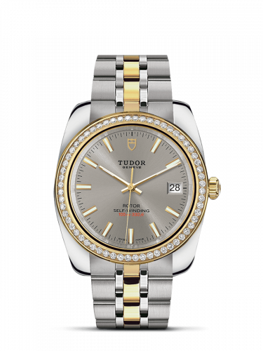 Tudor Classic 38 Stainless Steel / Yellow Gold / Diamond / Silver / Bracelet M21023-0005