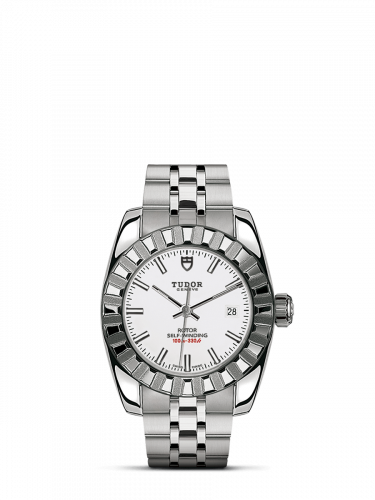 Tudor Classic 28 Stainless Steel / Fluted / White / Bracelet M22010-0007