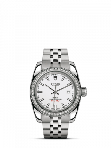Tudor Classic 28 Stainless Steel / Diamond / White / Bracelet M22020-0010