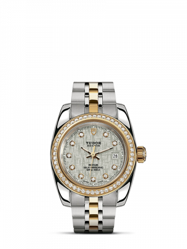 Tudor Classic 28 Stainless Steel / Yellow Gold / Diamond / Silver-Diamond / Bracelet M22023-0004