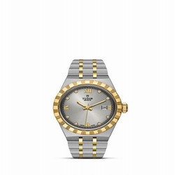 Tudor Royal Date 28 Stainless Steel / Yellow Gold / Silver - Diamond M28303-0002