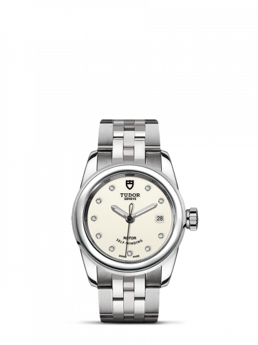 Tudor Glamour Date 26 Stainless Steel / Opaline-Diamond / Bracelet M51000-0028