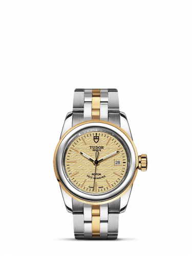 Tudor Glamour Date 26 Stainless Steel / Yellow Gold / Jacquard Champagne / Bracelet M51003-0006