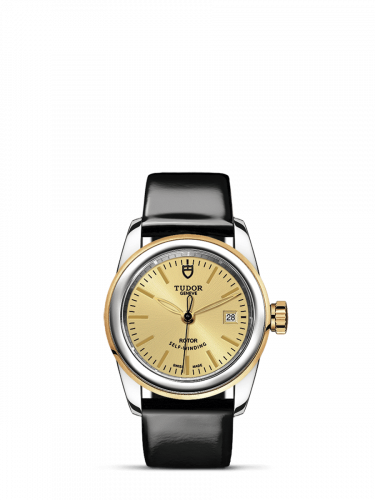Tudor Glamour Date 26 Stainless Steel / Yellow Gold / Champagne / Strap M51003-0020