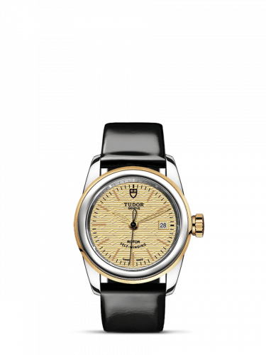 Tudor Glamour Date 26 Stainless Steel / Yellow Gold / Jacquard Champagne / Strap M51003-0022