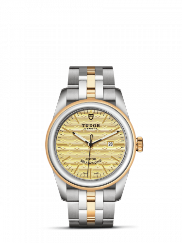 Tudor Glamour Date 31 Stainless Steel / Yellow Gold / Jacquard Champagne / Bracelet M53003-0003