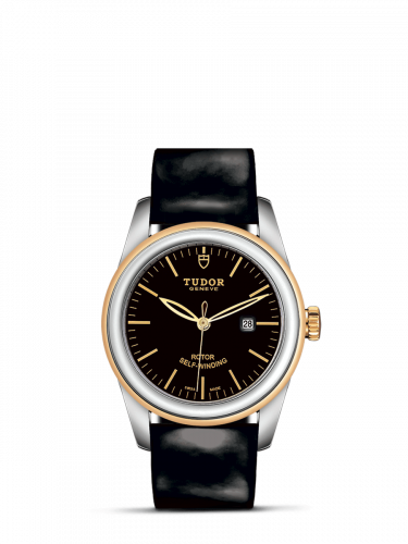 Tudor Glamour Date 31 Stainless Steel / Yellow Gold / Black / Strap M53003-0011