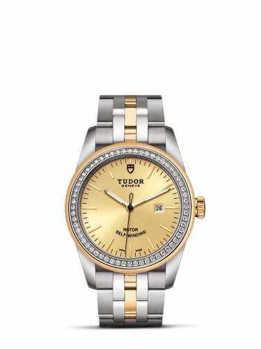 Tudor Glamour Date 31 Stainless Steel / Yellow Gold / Diamond / Champagne / Bracelet M53023-0020