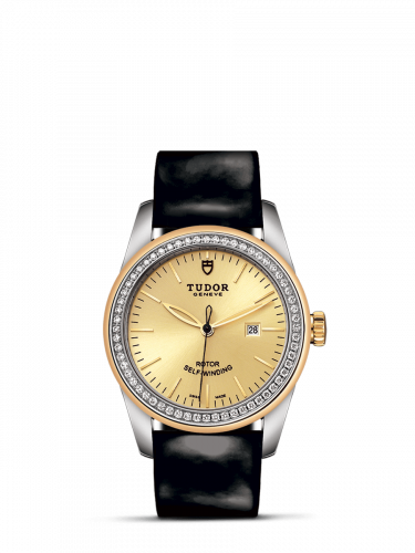 Tudor Glamour Date 31 Stainless Steel / Yellow Gold / Diamond / Champagne/ Strap M53023-0044
