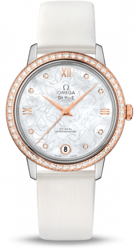 Omega De Ville Prestige Co-Axial 32.7 Stainless Steel / Red Gold / Diamond / MOP Butterfly 424.27.33.20.55.001