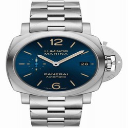 Panerai Luminor 1950 Marina 42 3 Days Automatic Stainless Steel / Blue / Bracelet PAM01028
