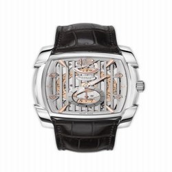Parmigiani Fleurier Kalpa XL Hebdomadaire White Gold / Silver Grille / Alligator PFC101-1200100-HA1241