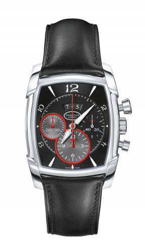 Parmigiani Fleurier Kalpagraphe Stainless Steel / Black / Calf PFC128-0001400-HC1442
