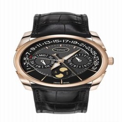 Parmigiani Fleurier Tonda Quator Rose Gold / Black PFC272-1000200-HA1441
