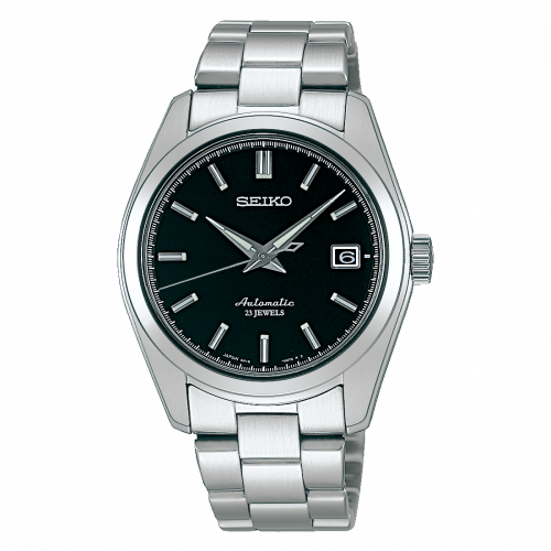 Seiko Mechanical Stainless Stainless Steel / Black / Bracelet SARB033