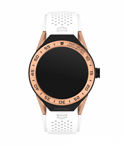 TAG Heuer Carrera Connected Modular 45 Black Titanium / Rose Gold / White Rubber SBF8A5000.32FT6103