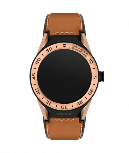 TAG Heuer Carrera Connected Modular 45 Black Titanium / Rose Gold / Brown Calf SBF8A5000.32FT6110