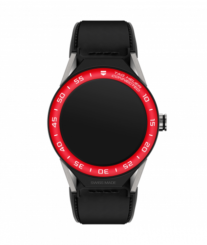 TAG Heuer Carrera Connected Modular 45 Titanium / Red Aluminum / Black Calf SBF8A8015.11FT6079