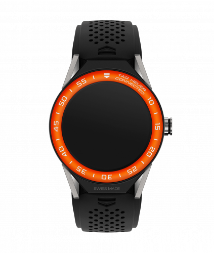 TAG Heuer Carrera Connected Modular 45 Titanium / Orange Aluminum / Black Rubber SBF8A8016.11FT6076